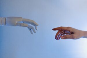 Robot hand & human hand