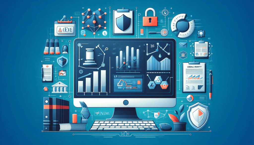 Illustration of regulatory compliance in the FinTech sector showing the essence of the financial services industry's adherence to laws and regulations.